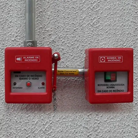 Manutenção em sistema de alarme de incendio